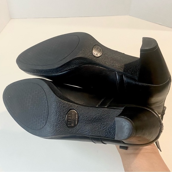 Mint Stuart Weitzman Black Leather Boots Size 6 M - Picture 13 of 14